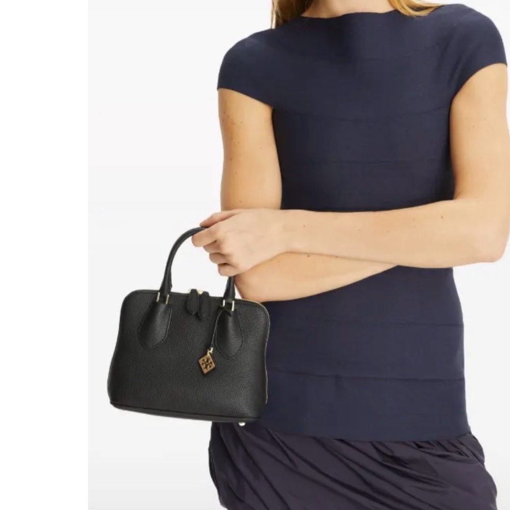 Authentic Tory Burch mini Swing leather satchel - Picture 5 of 11